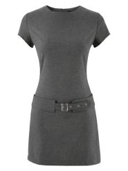 Trendyol Sukienka w kolorze antracytowym rozmiar: 34. Czarne sukienki damskie Trendyol, bez wzorów, bez ramiączek. Za 104.99 zł.