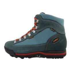 Buty Aku Ultralight Gore-tex 36510639 niebieskie. Niebieskie obuwie trekkingowe damskie z gore-texu, przed kolano, bez zapięcia. Za 733.19 zł.