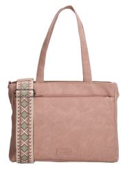 Beagles Shopper bag "Malaga" w kolorze jasnoróżowym - 31 x 24,5 x 10 cm rozmiar: onesize. Różowe shopper bag Beagles, bez wzorów, z materiału, na ramię, małe, bez dodatków. Za 95.99 zł.