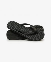Superdry Core Logo Klapki z gumy – Black. Czarne klapki damskie Superdry, bez wzorów, z gumy, bez obcasa, bez zapięcia. Za 87.60 zł.