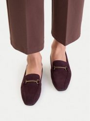 Lasocki Lordsy CEO-RST-ROMI-83 Bordowy. Czerwone półbuty damskie Lasocki, bez wzorów, ze skóry, bez obcasa, bez zapięcia. Za 199.99 zł.