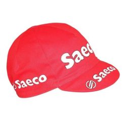 Czapka rowerowa Gist Equipe Vintage Saeco. Czerwone czapki z daszkiem damskie GIST, bez wzorów, z materiału. Za 113.99 zł.