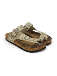 Calceo Japonki w kolorze zielono-żółtym rozmiar: 42. Żółte klapki damskie Calceo, bez wzorów, z otwartym noskiem, bez obcasa, bez zapięcia. Za 130.99 zł.