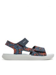 Geox Sandały J Lightfloppy J45GQE 000CE CF44Y M Granatowy. Niebieskie sandały chłopięce Geox, ze skóry, bez zapięcia. Za 129.99 zł.