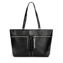 Torebka Monnari. Czarne shopper bag Monnari, bez wzorów, bez dodatków. Za 119.99 zł.