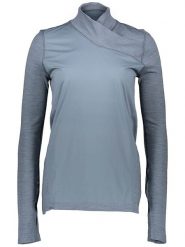 Asics Koszulka "Matarun Warm" w kolorze szarym do biegania rozmiar: M. Szare koszulki damskie Asics, m, bez wzorów, z wełny, bez kołnierzyka, bez ramiączek. Za 175.67 zł.
