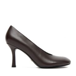 Szpilki GINO ROSSI. Brązowe szpilki damskie Gino Rossi, bez wzorów, bez obcasa, na szpilce, bez zapięcia. Za 329.99 zł.