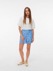 Vero Moda Bluzka w kolorze białym rozmiar: XS. Białe bluzki damskie Vero Moda, xs, bez wzorów, z bawełny, bez kołnierzyka, bez ramiączek. Za 43.78 zł.