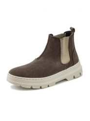 Natural world Skórzane sztyblety w kolorze brązowym rozmiar: 41. Brązowe botki damskie Natural World, sportowe, bez obcasa, bez zapięcia. Za 227.31 zł.