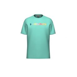 RAINBOW T-Shirt Junior. Niebieskie koszulki sportowe damskie Head, bez wzorów, bez ramiączek, tenisowe. W wyprzedaży za 120.00 zł.