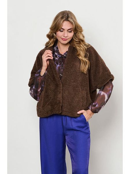 &Co Woman Kamizelka "Carly" w kolorze brązowym rozmiar: 3XL. Brązowe kamizelki damskie &Co Woman, xl, bez wzorów, bez kaptura. Za 354.94 zł.