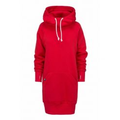 Bluza sportowa z kapturem damska DEEP TRIP Luzak. Czerwone bluzy damskie DEEP TRIP, l, bez wzorów, z bawełny, z kapturem. Za 369.00 zł.