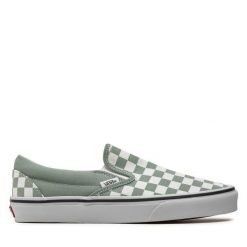 Tenisówki Vans. Zielone trampki damskie Vans, bez wzorów, bez zapięcia. Za 229.99 zł.