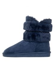 ISLAND BOOT Botki zimowe "Canso" w kolorze granatowym rozmiar: 39. Niebieskie botki damskie Island Boot, na zimę, z materiału, bez obcasa, bez zapięcia. Za 165.99 zł.