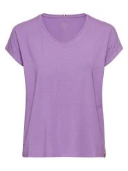 Camel Active Koszulka w kolorze fioletowym rozmiar: XL. Różowe bluzki damskie Camel Active, xl, bez wzorów, bez kołnierzyka, bez ramiączek. Za 96.60 zł.