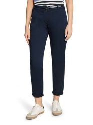 Betty Barclay Spodnie chino w kolorze granatowym rozmiar: 38. Niebieskie spodnie materiałowe damskie Betty Barclay, bez wzorów, ze skóry. Za 139.95 zł.