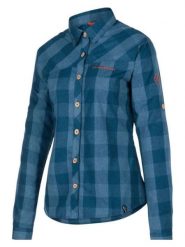 LA SPORTIVA Koszula funkcyjna "Andes" w kolorze niebieskim rozmiar: L. Niebieskie koszule damskie La Sportiva, l, bez wzorów, bez kołnierzyka, bez ramiączek. Za 231.68 zł.