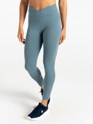 Dare 2b Legginsy sportowe "Revived II" w kolorze błękitnym rozmiar: 42. Niebieskie legginsy damskie Dare 2b, bez wzorów, z materiału, outdoorowe. Za 96.60 zł.