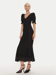 ROTATE Sukienka koktajlowa Drola 113071100 Czarny Slim Fit. Czarne sukienki damskie ROTATE, bez wzorów, z bawełny, wizytowe, bez ramiączek. Za 919.99 zł.
