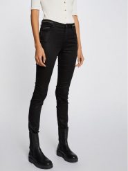 Morgan Spodnie materiałowe 212-PALONA Czarny Slim Fit. Czarne spodnie materiałowe damskie Morgan, bez wzorów, z materiału. Za 179.99 zł.