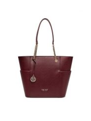 Nine West Torebka CEO-NEBRASKA-LDA8208 Bordowy. Czerwone shopper bag Nine West, bez wzorów, z materiału, bez dodatków. Za 249.99 zł.