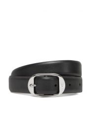 Calvin Klein Pasek Damski Forged Pin Belt 25Mm LV04K7014G Czarny. Czarne paski damskie Calvin Klein, bez wzorów, ze skóry. Za 159.99 zł.