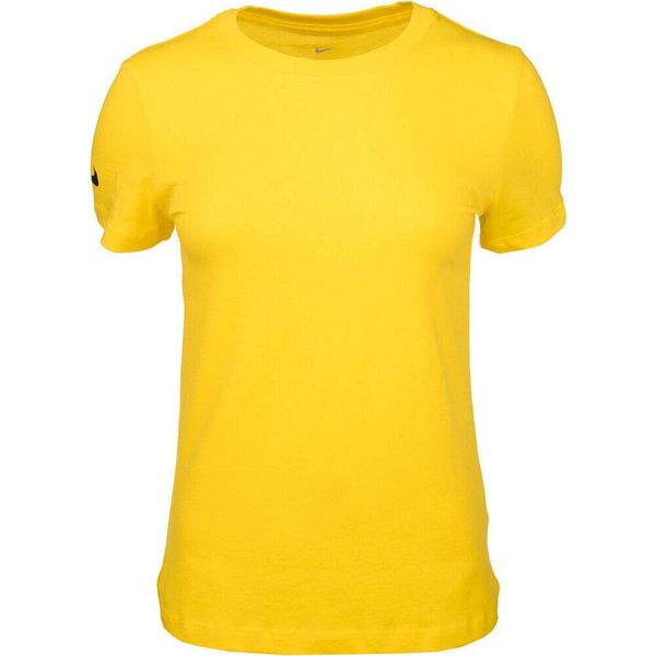 Koszulka treningowa damska Nike Park 20. Żółte koszulki damskie Nike, xl, bez wzorów, bez kołnierzyka, bez ramiączek. Za 82.00 zł.