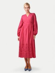 YAS Sukienka codzienna Luma 26032685 Różowy Regular Fit. Czerwone sukienki damskie YAS, bez wzorów, z bawełny, bez ramiączek. Za 239.99 zł.