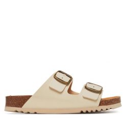 Klapki Scholl. Klapki damskie Scholl, bez wzorów, bez obcasa, bez zapięcia. Za 189.99 zł.