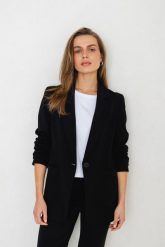 MARYNARKA NANCY CZARNA XS - Flawless. Czarne marynarki i żakiety damskie Flawless, s, bez wzorów, biznesowe. Za 600.00 zł.