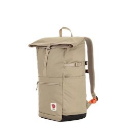 Plecak miejski Fjallraven High Coast Foldsack 24 - fossil. Brązowe plecaki Fjällräven, bez wzorów. Za 424.59 zł.