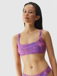 4F Góra od bikini damska - multikolor XXL. Czerwone bikini 4F, bez wzorów, z elastanu. W wyprzedaży za 39.99 zł.