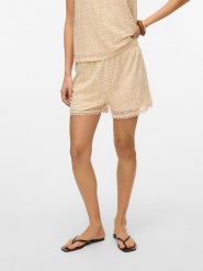 Vero Moda Szorty w kolorze kremowym rozmiar: XL. Brązowe szorty damskie Vero Moda, bez wzorów. Za 77.45 zł.