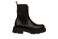 Botki Bayla-161 188 1302 01 01 Black 161632, Czarny, Skóra naturalna - 37. Czarne botki damskie Bayla, na zimę, z gumy, eleganckie, z okrągłym noskiem, za kostkę, bez obcasa, bez zapięcia. W wyprzedaży za 269.10 zł.