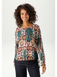 Aniston Bluzka w kolorze beżowo-morskim rozmiar: 40. Brązowe bluzki damskie Aniston, bez wzorów, bez kołnierzyka, bez ramiączek. Za 56.99 zł.