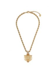 Guess Naszyjnik JUBN01 355JW Złoty. Żółte naszyjniki damskie Guess, złote. Za 199.99 zł.