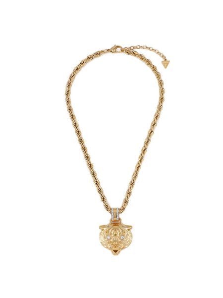 Guess Naszyjnik JUBN01 355JW Złoty. Żółte naszyjniki damskie Guess, złote. Za 199.99 zł.