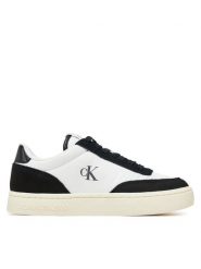 Calvin Klein Jeans Sneakersy Classic Cupsole Mix In YW0YW01767 Biały. Białe obuwie sportowe damskie Calvin Klein Jeans, z jeansu, bez zapięcia. Za 289.99 zł.