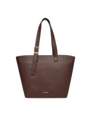 Gino Rossi Torebka C-AYSHA-KQ78 Brązowy. Brązowe shopper bag Gino Rossi, bez wzorów, z materiału, bez dodatków. Za 329.99 zł.
