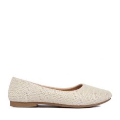 Baleriny JENNY. Białe balerinki damskie Jenny, bez wzorów. Za 59.99 zł.