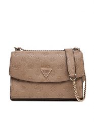 Guess Torebka Cresidia II HWPD98 88210 Beżowy. Brązowe torebki wieczorowe damskie Guess, z aplikacjami, ze skóry, bez dodatków. Za 419.99 zł.