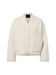 Someday Damska kurtka z pluszowym futerkiem - detal Uteddy Kobiety Sztuczne włókno biały jednolity, 36. Białe kurtki damskie someday., bez wzorów, z materiału, bez kaptura. Za 429.95 zł.