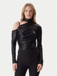 Versace Jeans Couture Body 79HAM208 J0248 Czarny Slim Fit. Czarne body i gorsety Versace Jeans Couture, bez wzorów, z jeansu. Za 899.99 zł.