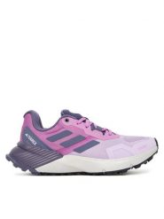 Adidas Trekkingi Terrex Soulstride RAIN.RDY Trail JR7070 Fioletowy. Fioletowe obuwie sportowe damskie Adidas, z materiału, bez zapięcia. Za 438.99 zł.