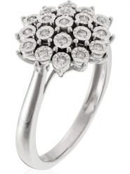 CARATELLI Złoty pierścionek "Bouquet de Lumière" z diamentami rozmiar: 52. Szare pierścionki damskie CARATELLI, z diamentem, złote. Za 2,435.99 zł.