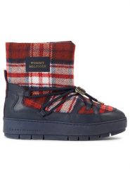 Tommy Hilfiger Śniegowce Tartan Snowboot FW0FW07612 Niebieski. Niebieskie śniegowce damskie Tommy Hilfiger, z materiału. Za 869.99 zł.