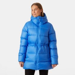 Damska długa kurtka z kapturem Helly Hansen Essence. Niebieskie kurtki damskie Helly Hansen, na zimę, bez wzorów, z kapturem. W wyprzedaży za 921.30 zł.