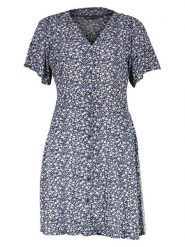 ONLY Sukienka w kolorze granatowym rozmiar: XS. Niebieskie sukienki damskie Only, bez wzorów, z wiskozy, klasyczne, bez ramiączek. Za 109.95 zł.
