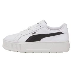Buty do chodzenia damskie Puma Karmen. Białe obuwie sportowe casual damskie Puma, bez zapięcia. W wyprzedaży za 188.62 zł.