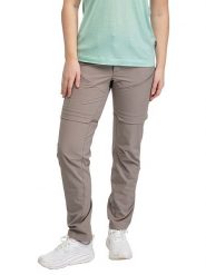 Bergans Spodnie softshellowe Zipp-Off - Regular fit - w kolorze szarobrązowym rozmiar: 44. Brązowe spodnie sportowe damskie Bergans, bez wzorów, z materiału, outdoorowe. Za 385.62 zł.